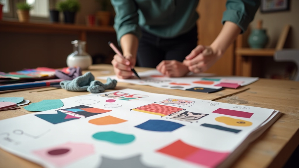 Türk tasarımcısının atelier ortamında çalışması